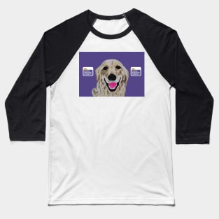 II, Canine Assisted Therapy Golden Retriever with Logos v3 Baseball T-Shirt